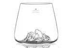 Set de 2 verres à spiritueux Alaskan Maker Topographic Everest & Mont Blanc en verre cristallin