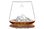 Set de 2 verres à spiritueux Alaskan Maker Topographic Everest & Mont Blanc en verre cristallin