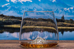 Set de 2 verres à spiritueux Alaskan Maker Topographic Mont Fuji & Denali en verre cristallin