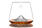 Set de 2 verres à spiritueux Alaskan Maker Topographic Mont Fuji & Denali en verre cristallin