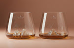 Set de 2 verres à spiritueux Alaskan Maker Topographic Grand Canyon & Matterhorn en verre cristallin