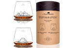 Set de 2 verres à spiritueux Alaskan Maker Topographic Tre Cime & Mont Rosa en verre cristallin