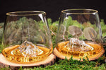 Set de 2 verres à spiritueux Alaskan Maker Topographic Zugspitze & Watzmann en verre cristallin