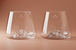 Set de 2 verres à spiritueux Alaskan Maker Topographic Zugspitze & Watzmann en verre cristallin