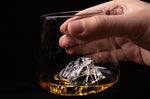 Set de 2 verres à spiritueux Alaskan Maker Topographic Zugspitze & Watzmann en verre cristallin