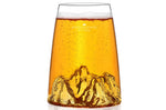 Verre à spiritueux long Alaskan Maker Topographic Aiguille du midi en verre cristallin