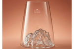 Verre à spiritueux long Alaskan Maker Topographic Mont Blanc en verre cristallin
