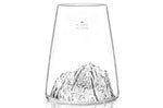 Verre à spiritueux long Alaskan Maker Topographic Mont Blanc en verre cristallin