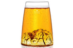 Verre à spiritueux long Alaskan Maker Topographic Mont Blanc en verre cristallin