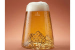 Verre à spiritueux long Alaskan Maker Topographic Mont Everest en verre critsallin