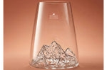 Verre à spiritueux long Alaskan Maker Topographic Mont Everest en verre critsallin