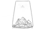 Verre à spiritueux long Alaskan Maker Topographic Mont Everest en verre critsallin