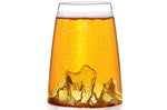 Verre à spiritueux long Alaskan Maker Topographic Mont Everest en verre critsallin