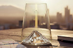 Verre à spiritueux long Alaskan Maker Topographic Mont Fuji en verre cristallin
