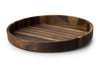 Plateau de service rond Continenta en noyer Ø38x5,4cm