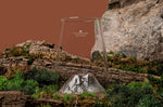 Verre à spiritueux long Alaskan Maker Topographic Kilimanjaro en verre cristallin