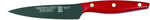 Couteau d'office lame anti-adhérente 11cm manche Micarta rouge M&G