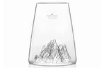 Verre à spiritueux long Alaskan Maker Topographic Mont Rosa en verre cristallin