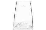 Verre à spiritueux long Alaskan Maker Topographic Vésuve en verre cristallin
