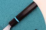 Couteau santoku japonais artisanal Yu Kurosaki Fujin 16,5cm SG2 turquoise