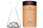 Carafe à eau Alaskan Maker Topographic Aiguille du midi en verre cristallin