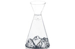Carafe à eau Alaskan Maker Topographic Aiguille du midi en verre cristallin