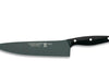 Couteau de chef lame anti-adhérente 25cm manche noir M&G