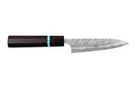Couteau universel japonais artisanal Yu Kurosaki Fujin 12cm SG2 turquoise