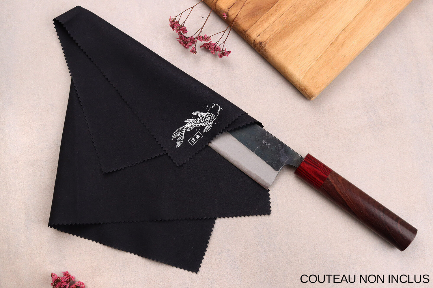 Chiffon microfibre pour nettoyer vos couteaux de cuisine