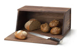 Boite à pain Continenta en bois de noyer 40x26x18,5cm