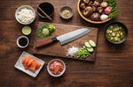Couteau santoku 16,5cm japonais artisanal Makoto Kurosaki VG7 Damas martelé