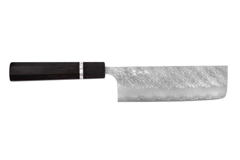 Couteau nakiri 16,5cm japonais artisanal Yoshimi Kato Hyo SG2