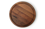 Planche à steak ronde Continenta en bois de noyer Ø28x1,8cm