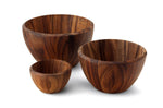 Saladier Continenta en bois d'acacia Ø30x18cm