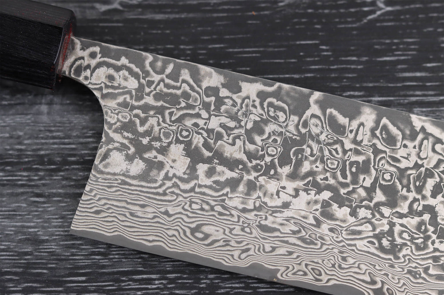 Couteau nakiri japonais artisanal Takeshi Saji R2 Nickel Damas 16,5cm