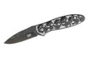 Couteau pliant Herbertz n°564612 tout inox têtes de mort relief 11.5cm