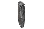 Couteau pliant Herbertz n°564612 tout inox têtes de mort relief 11.5cm