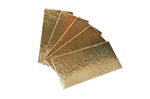 Set de 5 semelles à bûche or Patisdécor 29x10cm