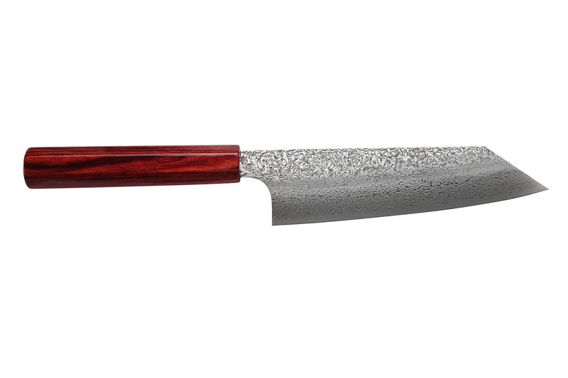 Couteau bunka japonais artisanal Kei Kobayashi SG2 Damascus 17cm