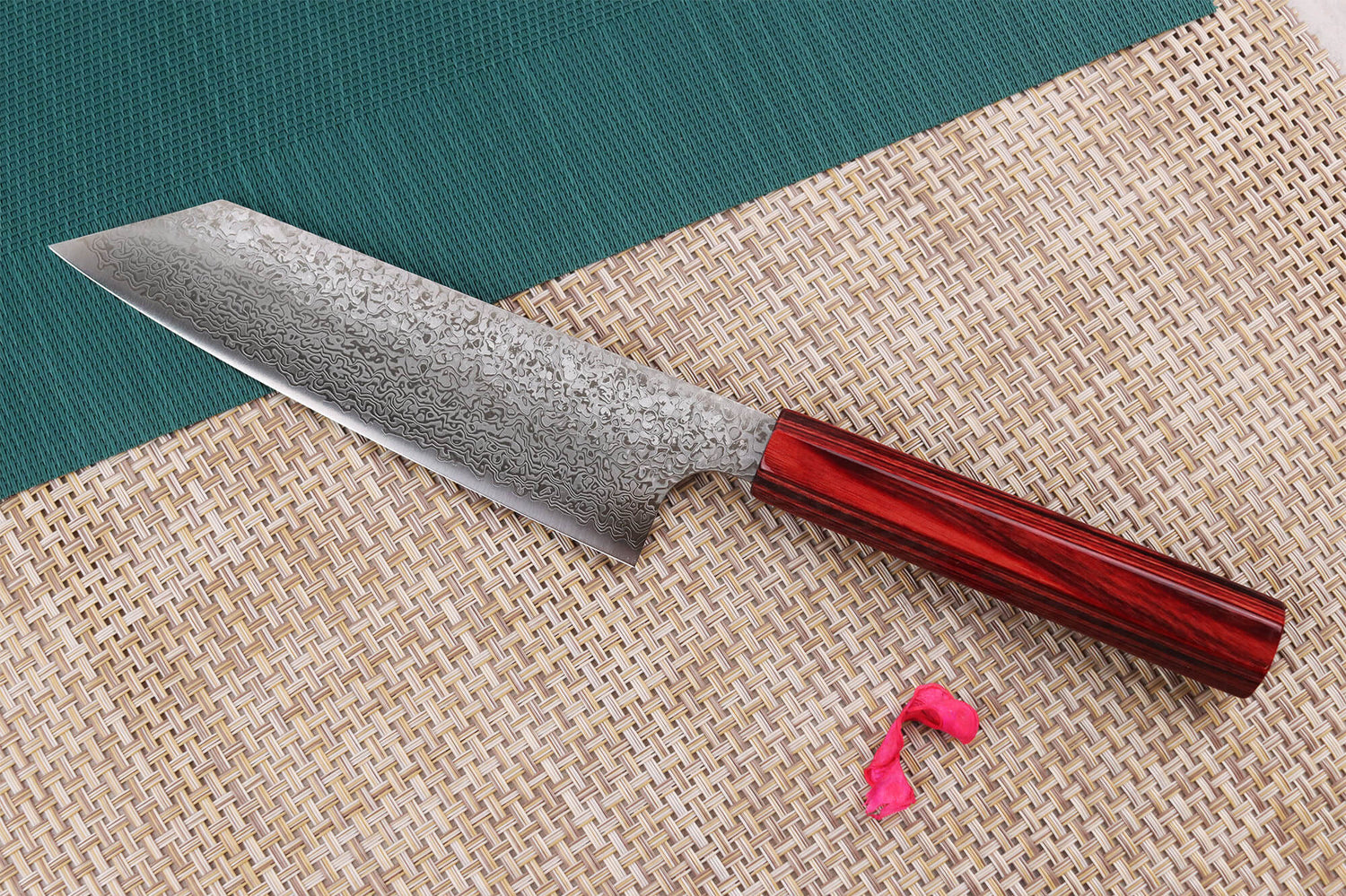 Couteau bunka japonais artisanal Kei Kobayashi SG2 Damascus 17cm