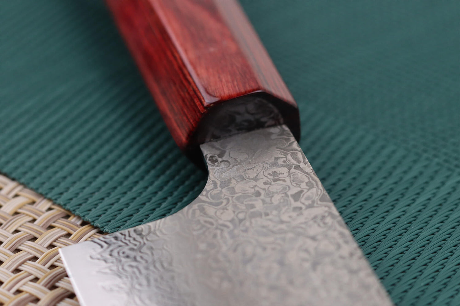 Couteau bunka japonais artisanal Kei Kobayashi SG2 Damascus 17cm