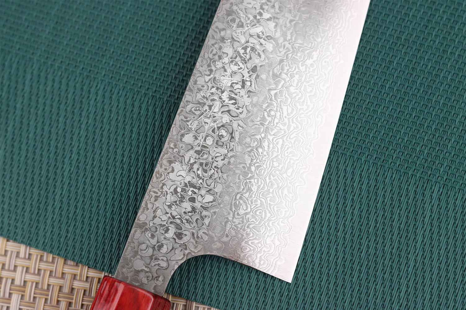 Couteau de chef japonais artisanal Kei Kobayashi SG2 damas 24cm