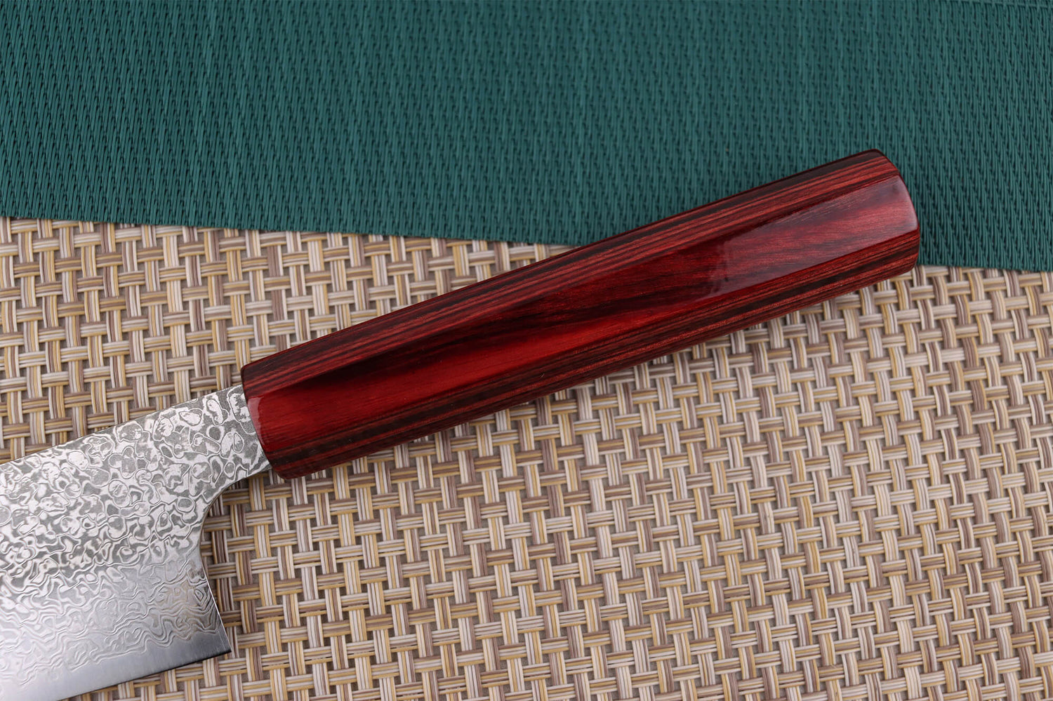 Couteau de chef japonais artisanal Kei Kobayashi SG2 damas 24cm