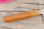 Couteau santoku japonais artisanal Makoto Kurosaki Sakura acier SG2 martelé 16.5cm