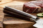 Couteau de chef 20cm Fukito Ébène Damas martelé