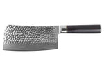 Couteau hachoir 17cm Fukito Ébène Damas martelé