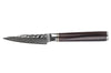 Couteau d'office 9cm Fukito Ébène Damas martelé