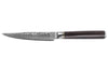 Couteau universel 13cm Fukito Ébène Damas martelé