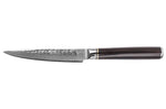 Couteau universel 13cm Fukito Ébène Damas martelé