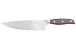 Couteau de chef 20cm Guillaume Leonard Cuistot en acier inoxydable et bois de santal rouge